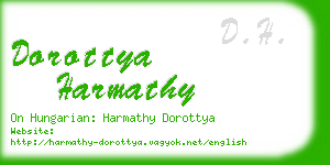 dorottya harmathy business card
